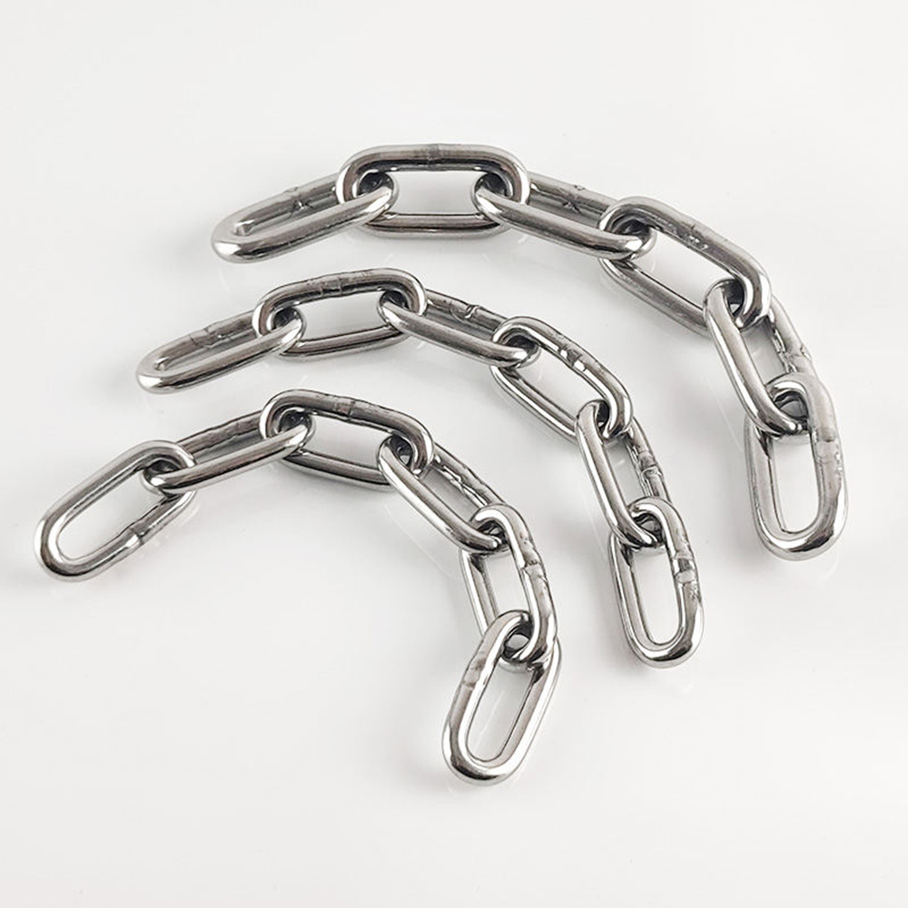Stainless Steel ASTM80 Standard High Polished Welded Link Chain 316 Chain