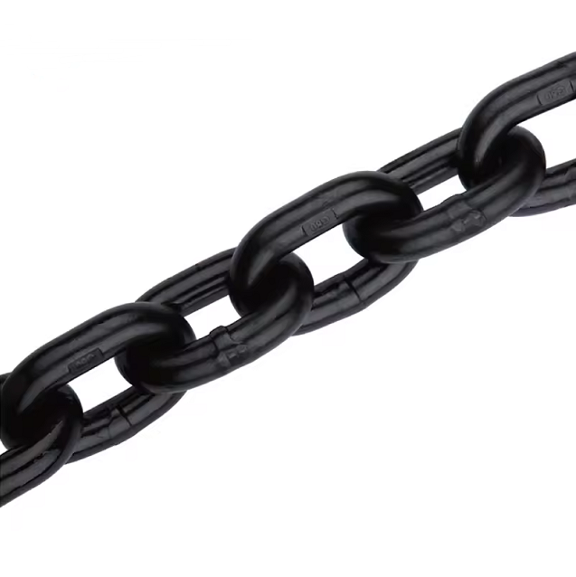 Heavy Duty EN818-2 G80 G100 Alloy Steel Welded Link Blacken Chain Lifting Chain
