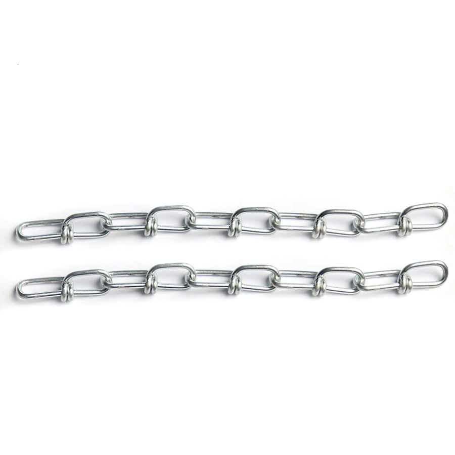 DIN5686 Weldless Knotted Chain Double Loop Link Chain Galvanized Chains