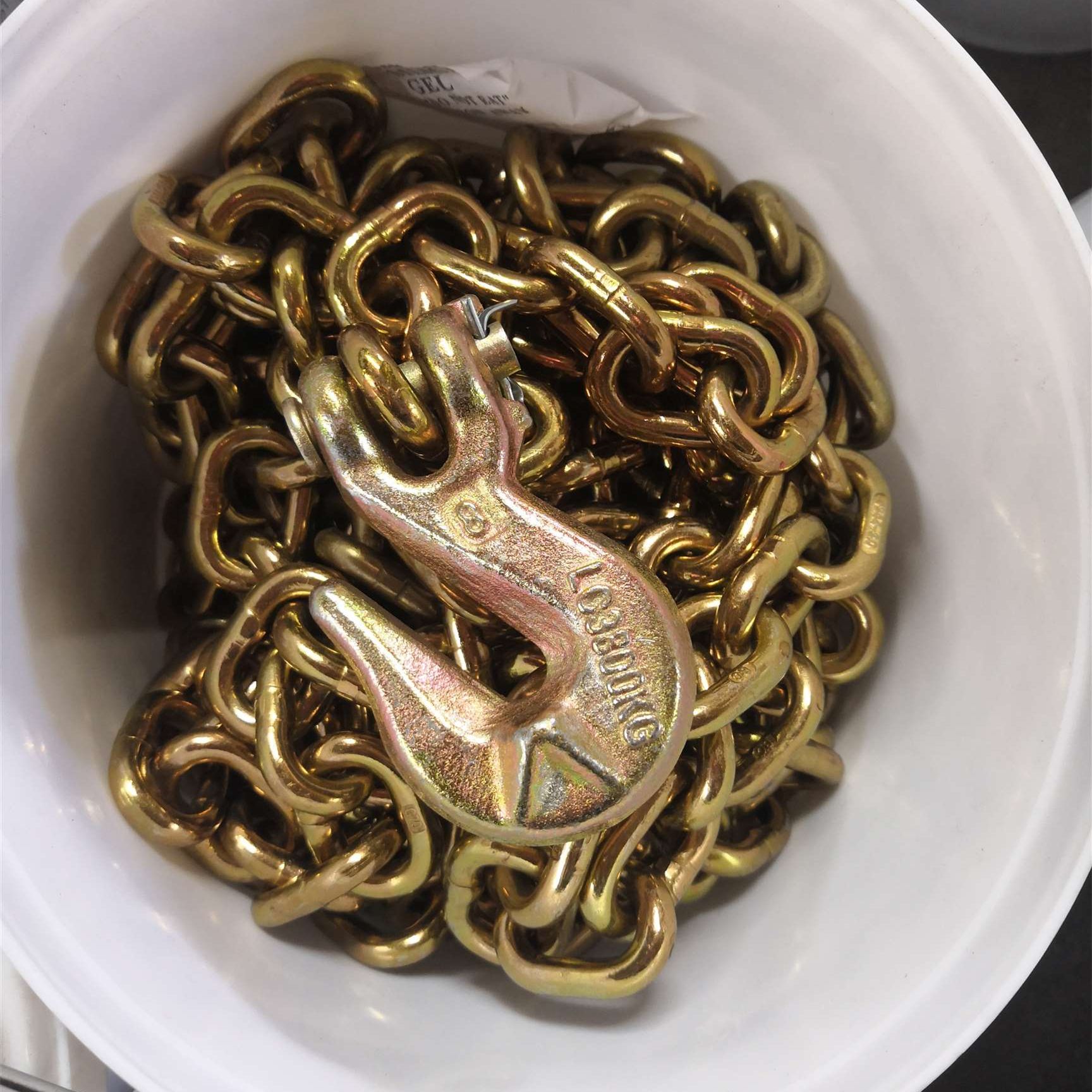 G70 Australian Standard Chain Medium Yellow Zinc Plated Link Chain Electric Galvanized Welded Medium Link Chain