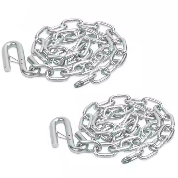 USA Standard Chain with Hook Zinc plated Chain with S Hooks on Both Ends Safety Galvanized Chain With S Hooks on Both Ends