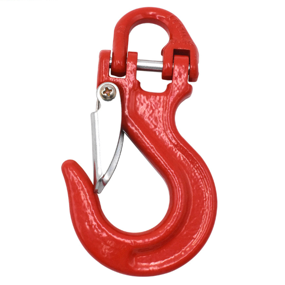 G80 Half Connecting Links Eye Winch Sling Hook With Latch Sling Hook for Offroad Winch