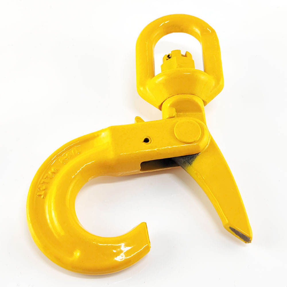 G80 Alloy Steel Swivel Self Locking Safety Hooks
