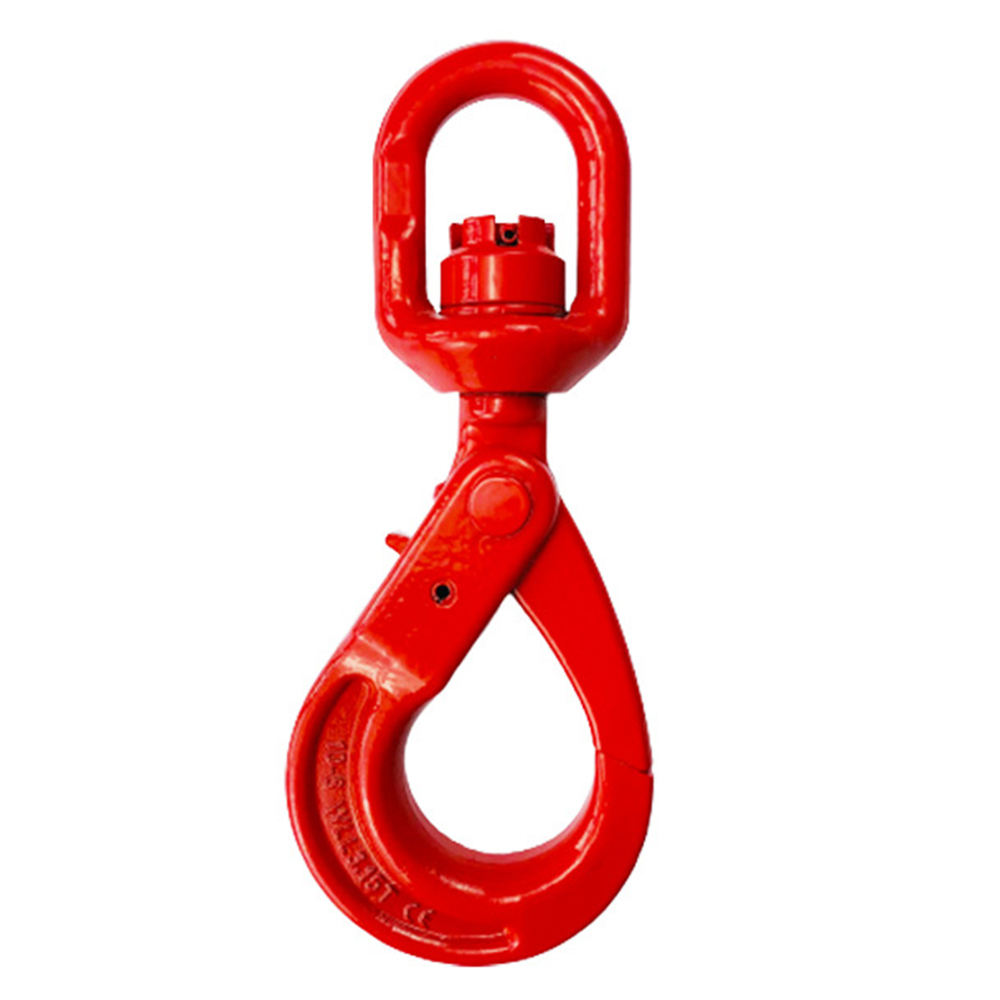 Alloy Steel G80 European Type Swivel Self-Locking Hook for Lifting G80 Lifting Rigging Clevis Selflock Hook