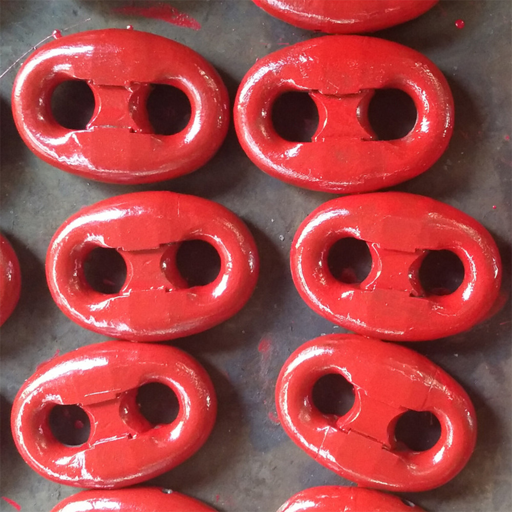 Marine Mooring Connecting Links Kent Shackle Anchor Chain Accessory Red Color Painted U2 Anchor Chain Kenter Joining Link shackle