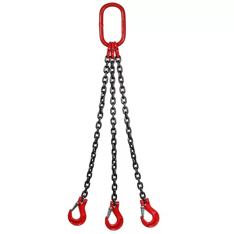 Alloy Steel Multi-leg 3 Legs G80 Lifting Chain Sling with Hook