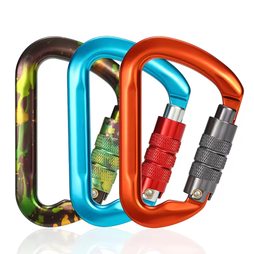 CH7112TN 30KN Outdoor Climbing Carabiner Clip 7075 Aviation Aluminum Auto-locking Carabiner Hooks