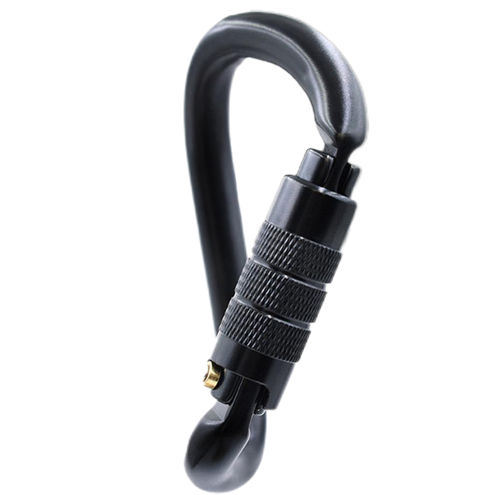 CH7132TN Two-stage Automatic Twist Body Fire Safety Masterlock Screw Lock Carabiner 7075 Aluminum Climbing Safety Snap Hook 25kN Carabiner Clip