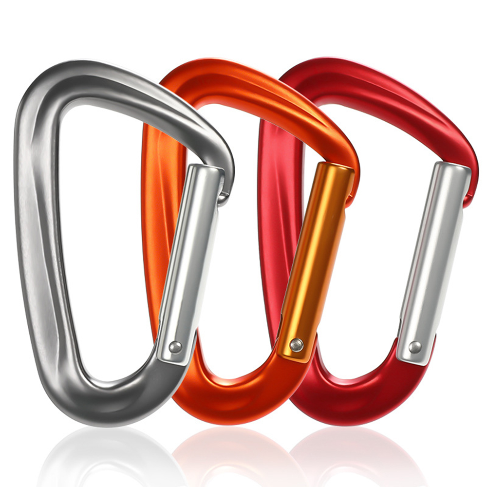 CH7801 12KN Aluminum Outdoor Hanging Buckle Climbing Keychain Snap Hook Climbing Carabiner Clip