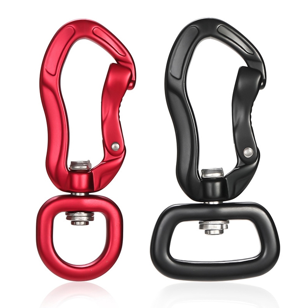 CH7805DXE 4KN Swivel Carabiner Hook Pet Dog Leash Attachment Hook Outdoor Hiking Aluminum Climbing Carabiner Clip