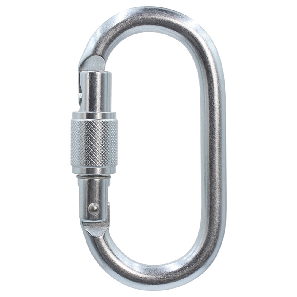 CH8102 25kN Outdoor Sport Climbing Carabiner Clip Round Shaped Climbing Snap Hook Steel Carabiner Hooks