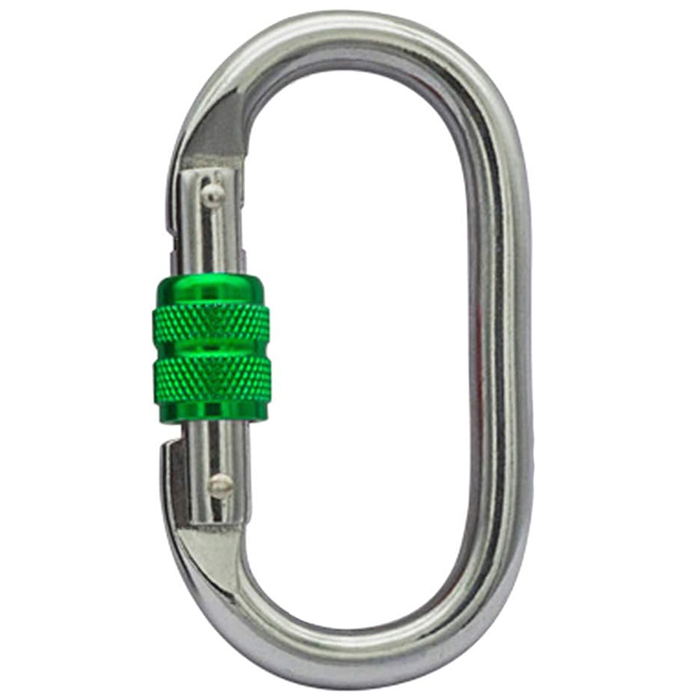 25KN Rock Climbing Carabiner Twist Lock Carabiner Hook Heavy Duty Carabiners Equipment Auto Locking Climbing Carabiner Clip