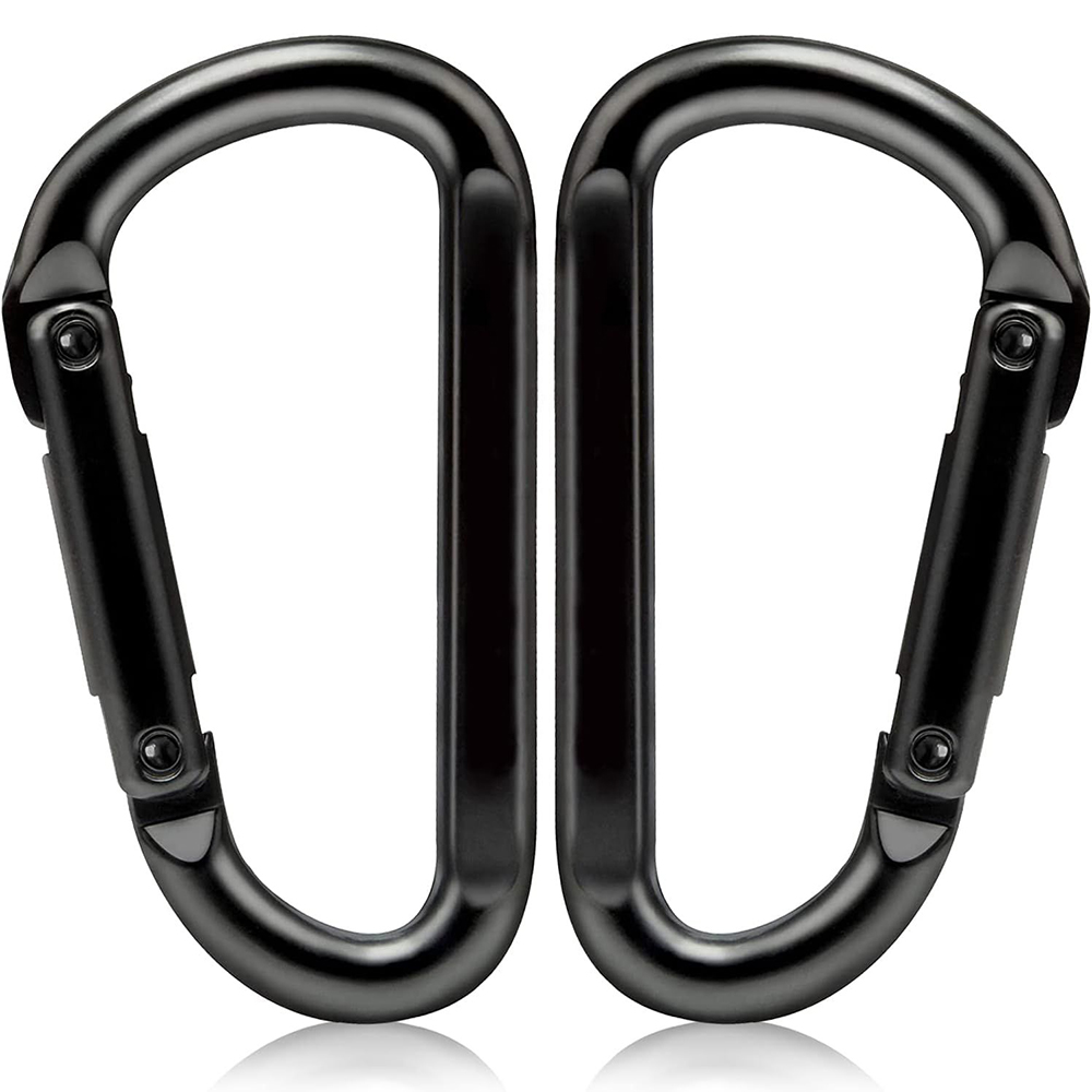 3" 860lbs Iron Heavy Duty Carabiner Hook D Shape Buckle Caribeener Carabiner Clip