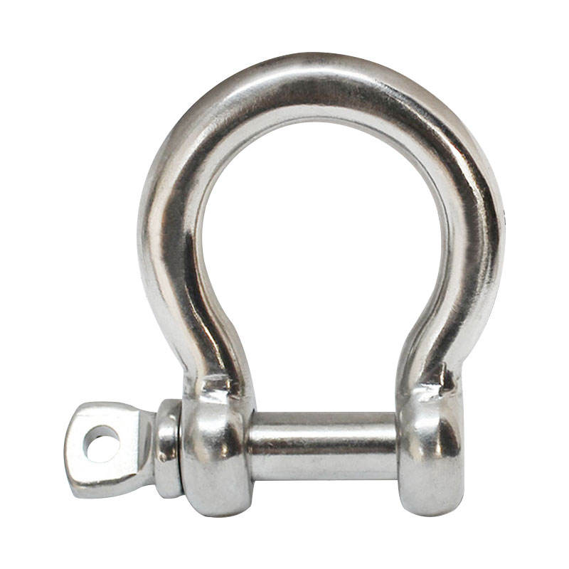 European Type 304/316 Stainless Steel Bow Shackle with Screw Pin