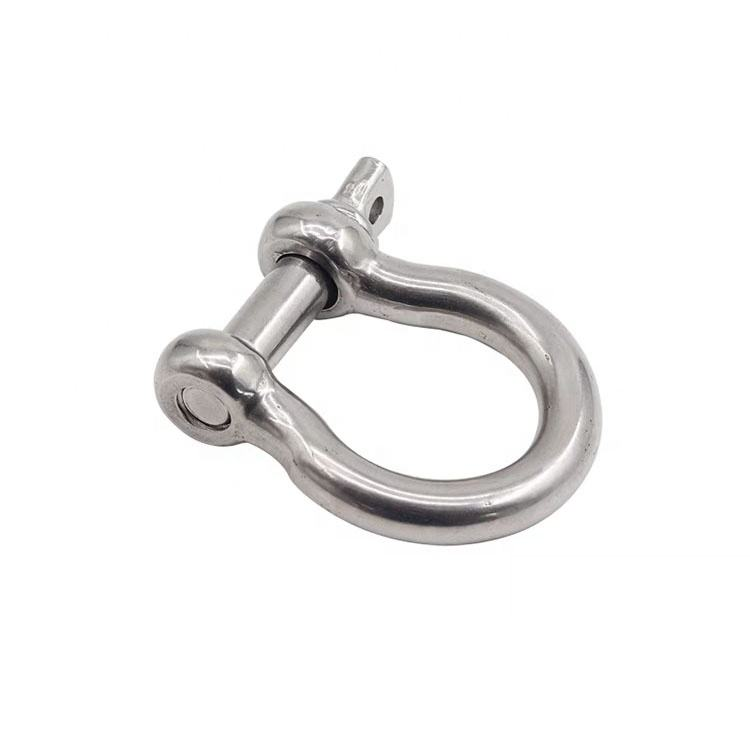 European Type SUS304/SUS316 Stainless Steel Bow Shackle with Screw Pin