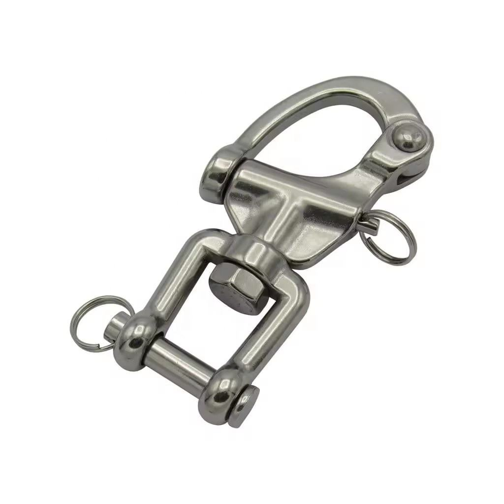 Marine Quick Release Snap Hook Swivel Jaw Snap Shackles 316 Stainless Steel