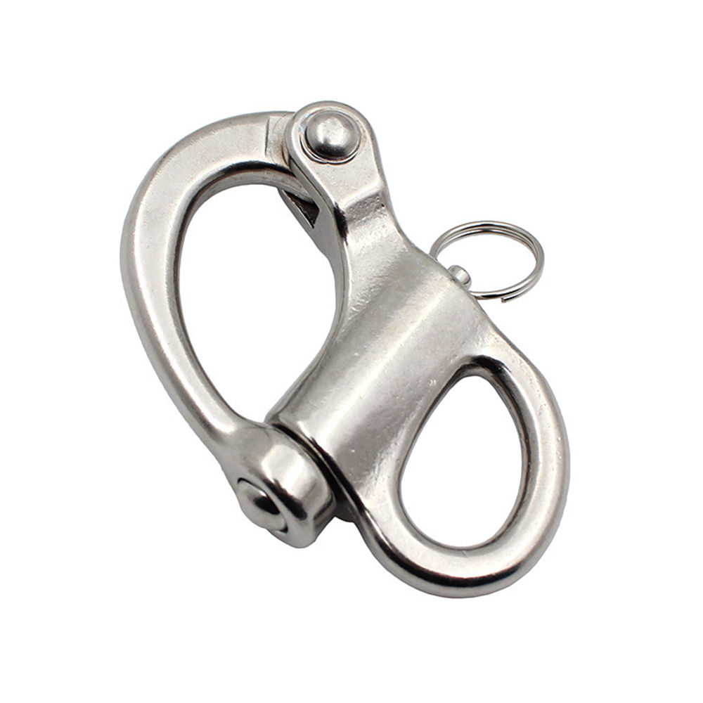 Durable Stainless Steel Fixed Quick Release Snap Shackle for Sailboat Yacht Sailing Hardware