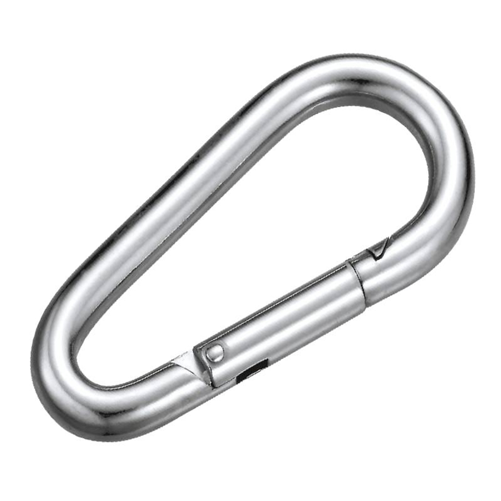 High Strength Din5299 FORM B Egg Type Snap Hooks Stainless Steel 304/316 Pear Shaped Spring Hook Carabiner