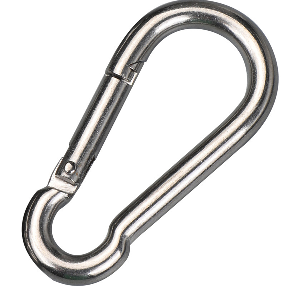 High Strength Din5299 FORM C Snap Hooks Stainless Steel 304/316 Pear Shaped Spring Hook Climbing Carabiners