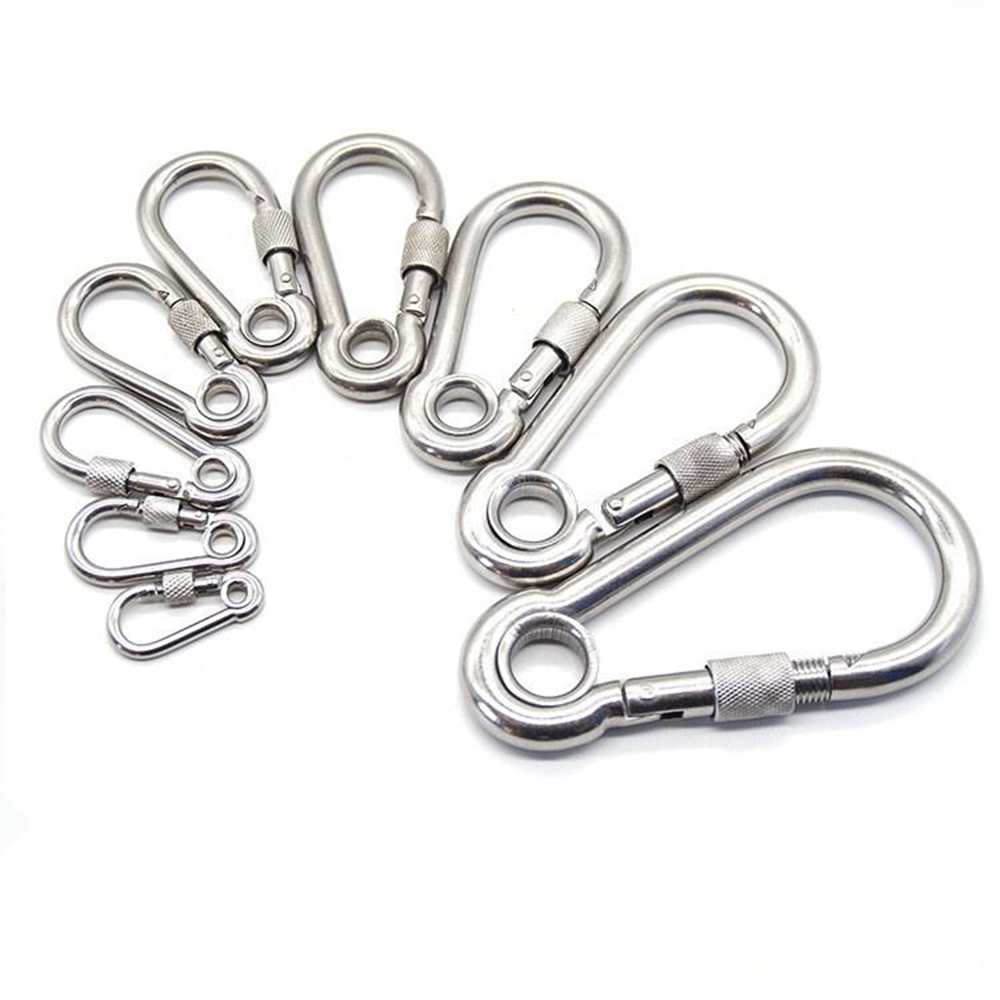 S-Snap hook with eyelet and screw