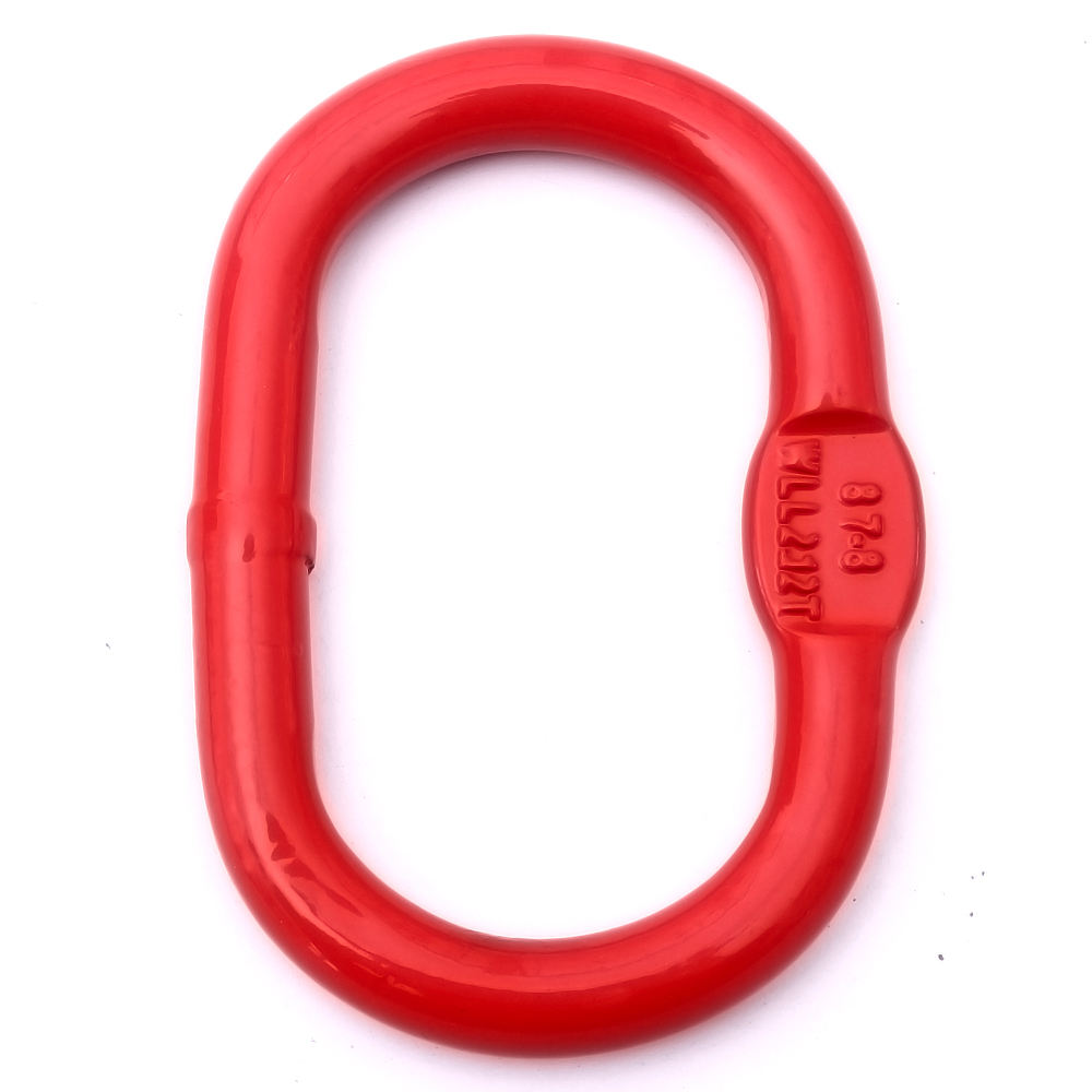 G80 Lifting Chain Accessories A343 Alloy Steel European Type Welded Master Link With Flat
