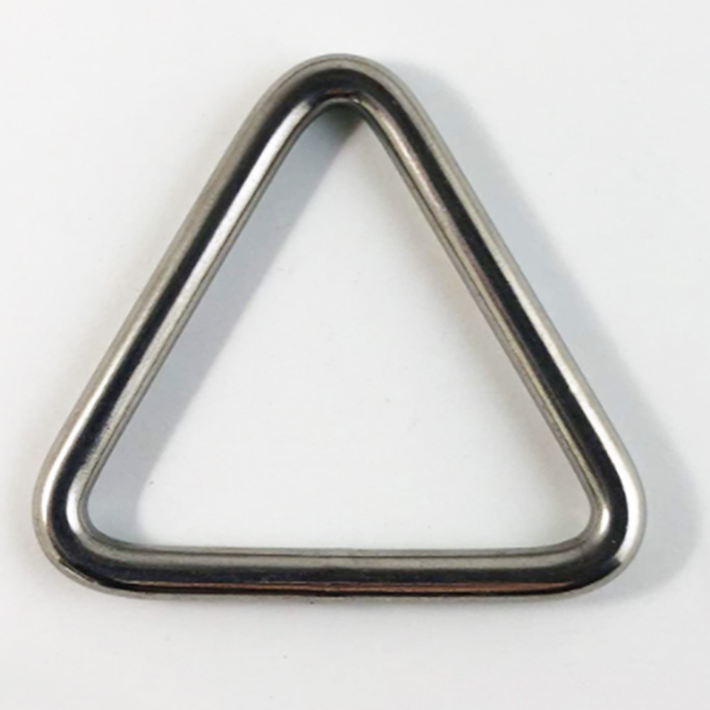 Welded Ring Stainless Steel 304 316 Welded Delta Triangle Quick Link Ring Rigging Hardware Fittings Welded Triangle Ring