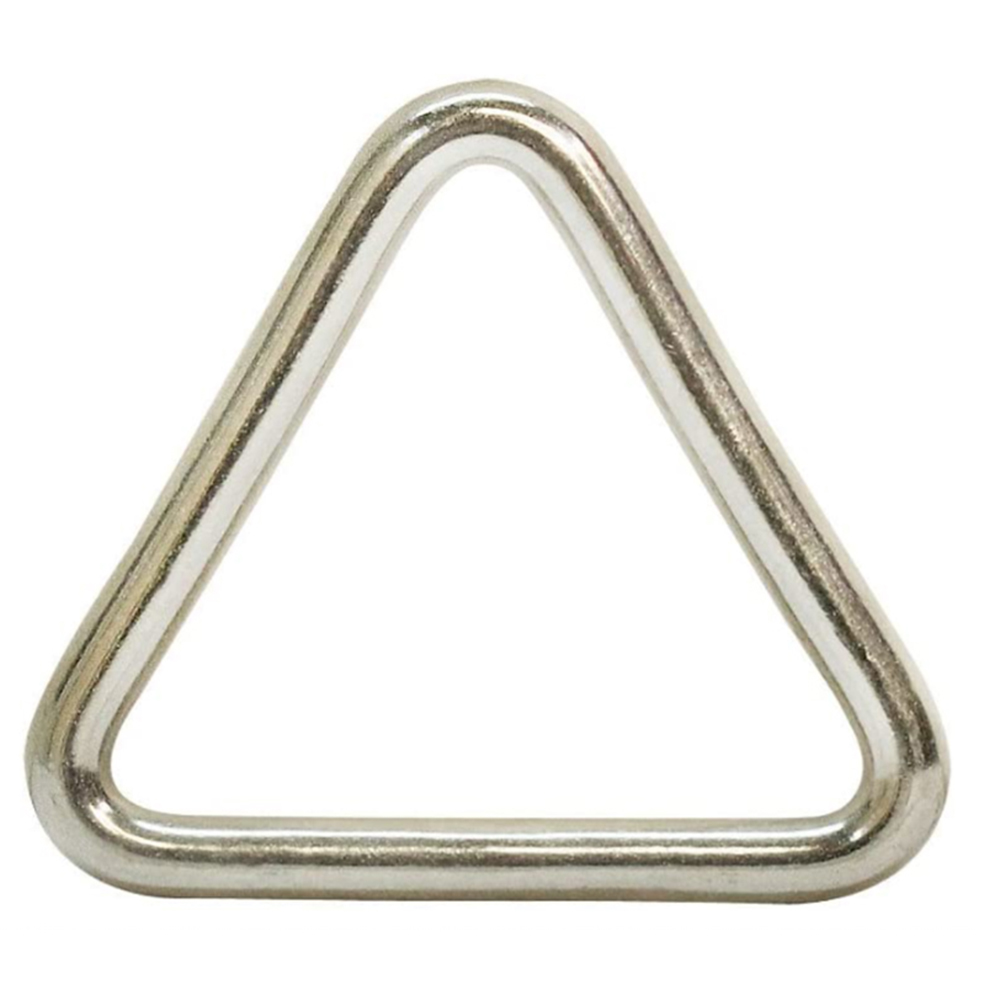 Welded Ring Stainless Steel Seamless Welding Metal Triangular Loops SS 304 316 Welded Delta Triangle Quick Link Ring