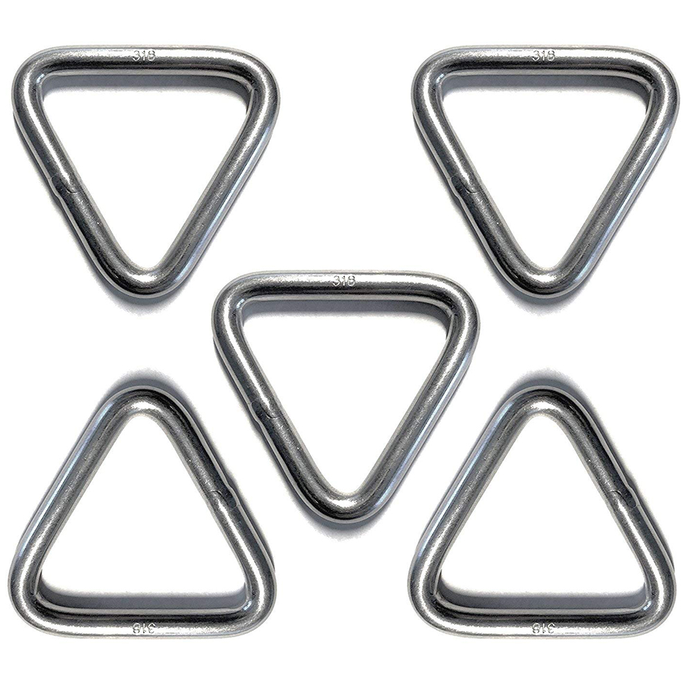 Welded Triangular Loops Rigging Hardware Fittings Welded Ring Stainless Steel 304 316 Delta Triangle Ring