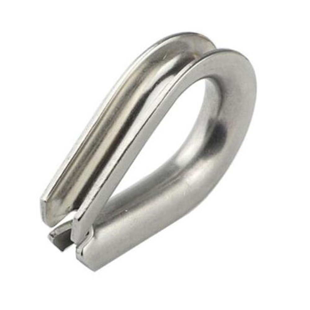 Euro Type Thimbles AISI304 AISI316 Stainless Steel Wire Rope Cable Thimbles