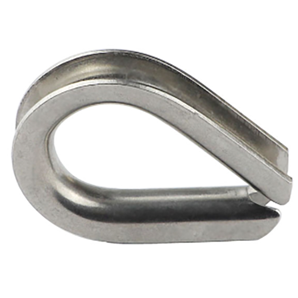 European Type Thimbles AISI304 AISI316 Stainless Steel Sturdy Durable Wire Rope Cable Thimble