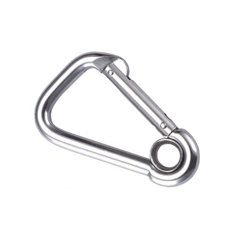 Zinc Coated Steel Hook Clamps With Nut Snap Hook Keychain Carabiners Metal Screw Buckle Galvanized