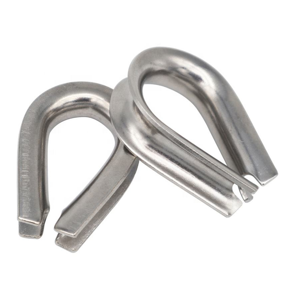 US Type 316 Stainless Steel Thimbles G414 Wire Rope Thimble Marine Rigging Hardware Wire Rope Fittings