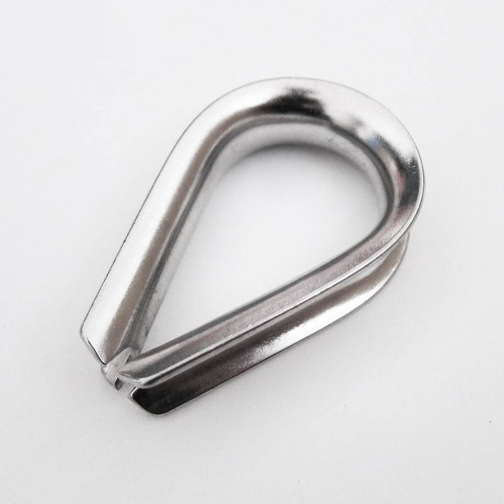 304 316 Stainless Steel Italian Type Wire Rope Thimble Rigging Hardware Cable Thimble