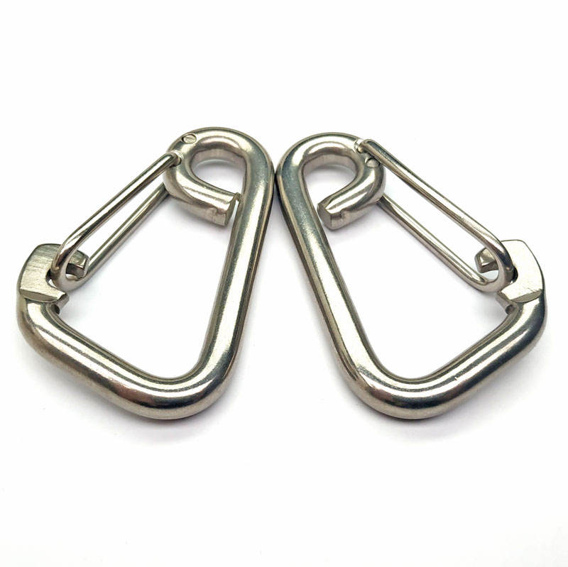316 Stainless Steel Quick Link Snap Hook Spring O Ring Simple Spring Clip Delta Snap Hooks