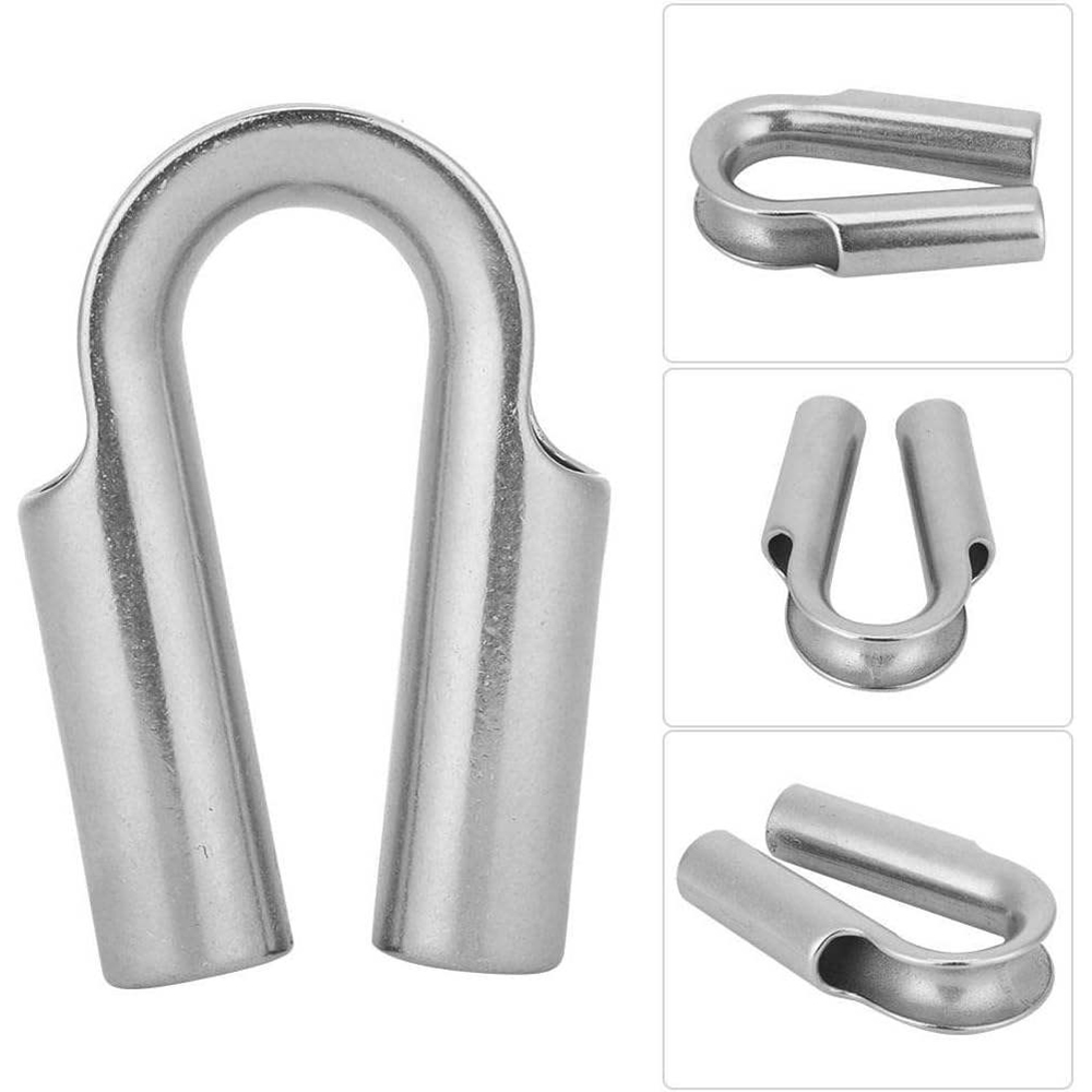 Tube Thimbles 316 Stainless Steel Wire Rope Thimble Marine Hardware Wire Rope Round Pipe Ring