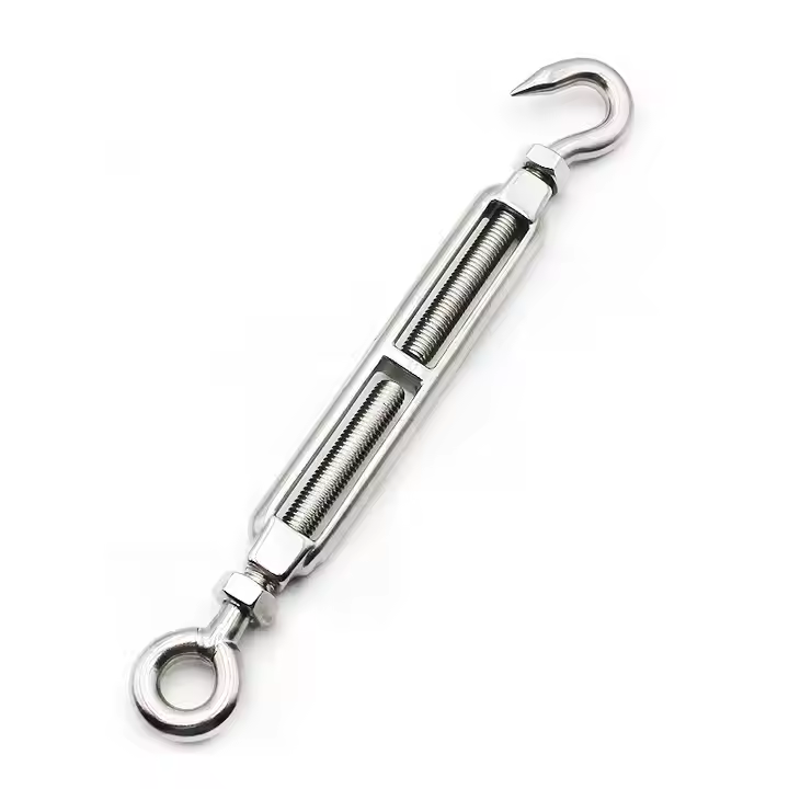 Rigging Hardware Hook to Eye Din1480 Turnbuckle 316 Stainless Steel Open Body Turnbuckles