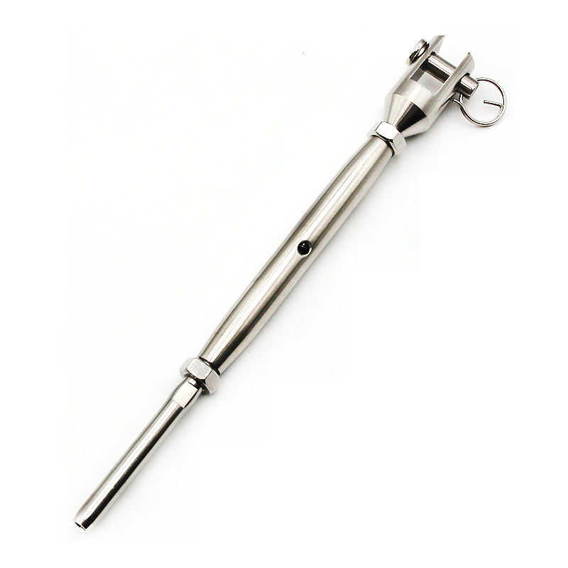 SS316 Stainless Steel Polished Closed Body Turnbuckle JIS Type Turnbuckle Pipe Jaw-Stud Heavy Duty Wire Rope Turnbuckle