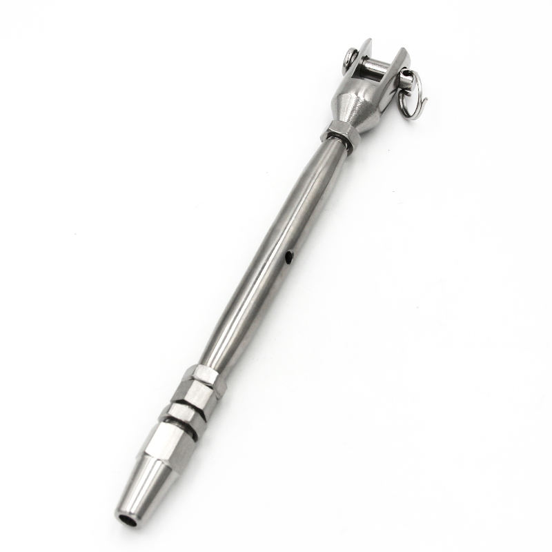 SS316 Stainless Steel Polished Closed Body Turnbuckle JIS Type Turnbuckle Pipe Jaw-Stud Heavy Duty Wire Rope Turnbuckle