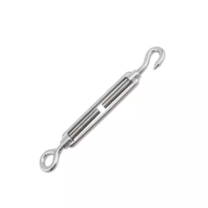 316 Stainless Steel Polished JIS Turnbuckle Eye to Hook JIS Type Frame Turnbuckle Heavy Duty Wire Rope Fitting