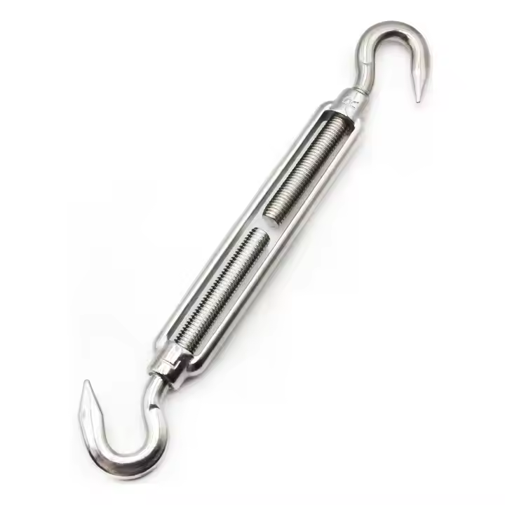 SS316 Stainless Steel Polished JIS Turnbuckle Hook to Hook JIS Type Frame Turnbuckle for Secure Connections