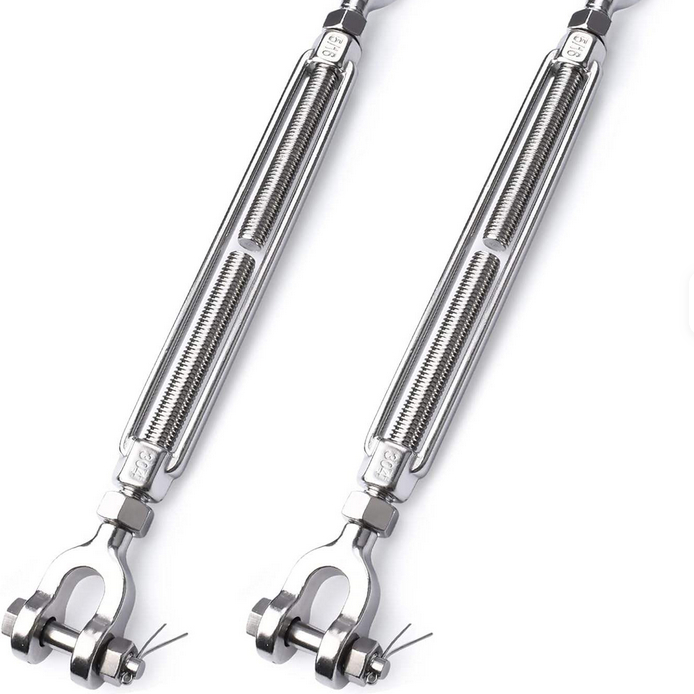 Rigging Screw Heavy Duty US Type Jaw to Jaw Turnbuckle 316 Stainless Steel  Wire Rope Turnbuckle Jaw Jaw