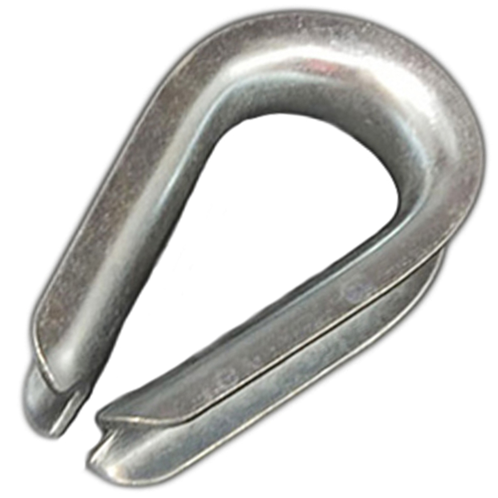 Cable Thimble Riggings DIN6899A Hot Dipped Galvanized Thimble Steel Wire Rope Thimble