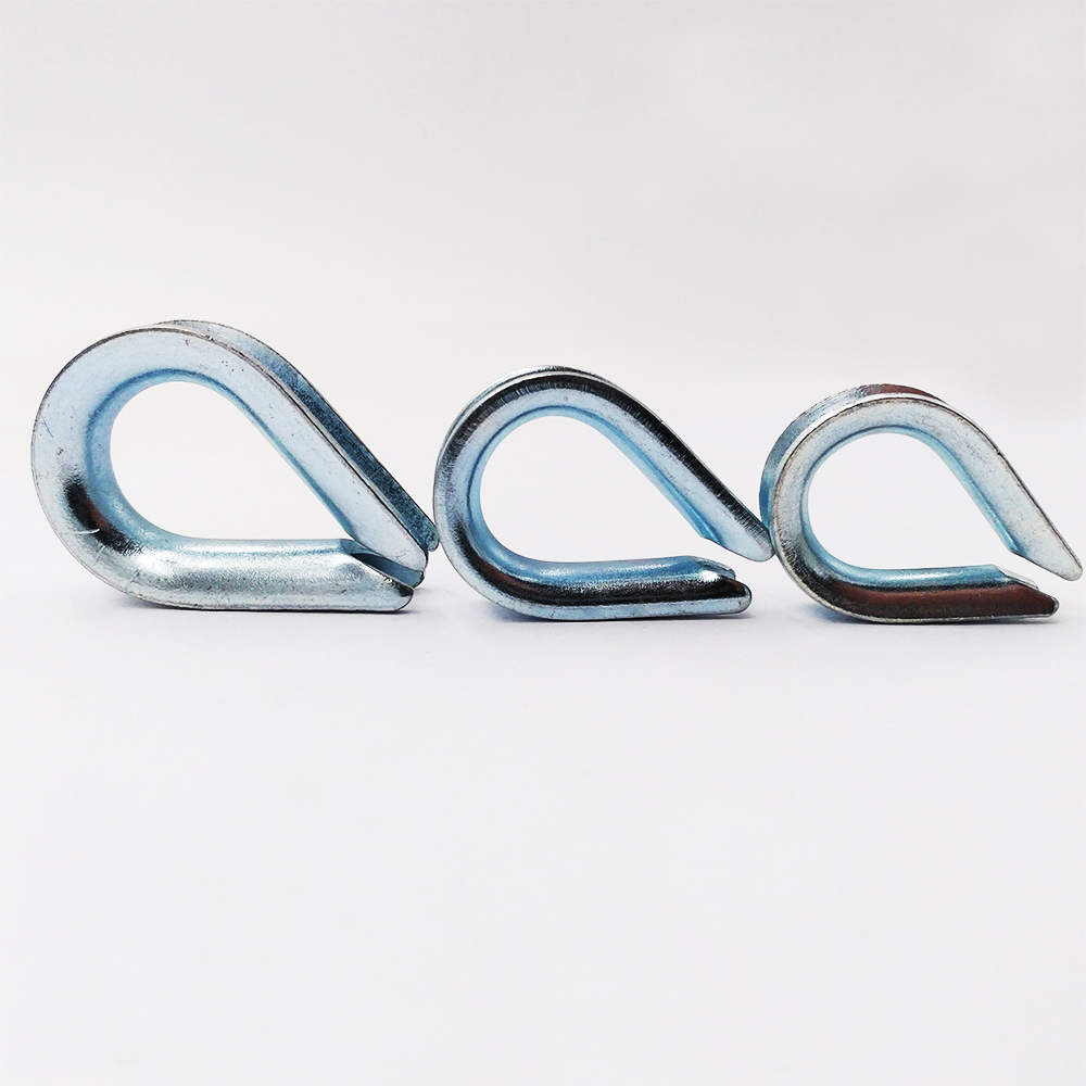 Galvanized Cable Thimble DIN6899B Wire Rope Thimbles  Heavy Duty Carbon Steel Thimble Wire Rope Accessories