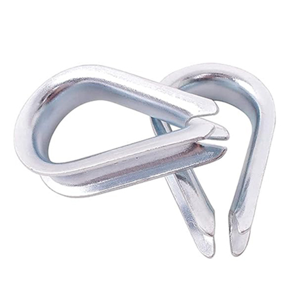 Galvanized Thimble Wire Rope Fittings Heavy Duty Wire Rope Thimble Winch Rope Connector Cable Wire Accessories