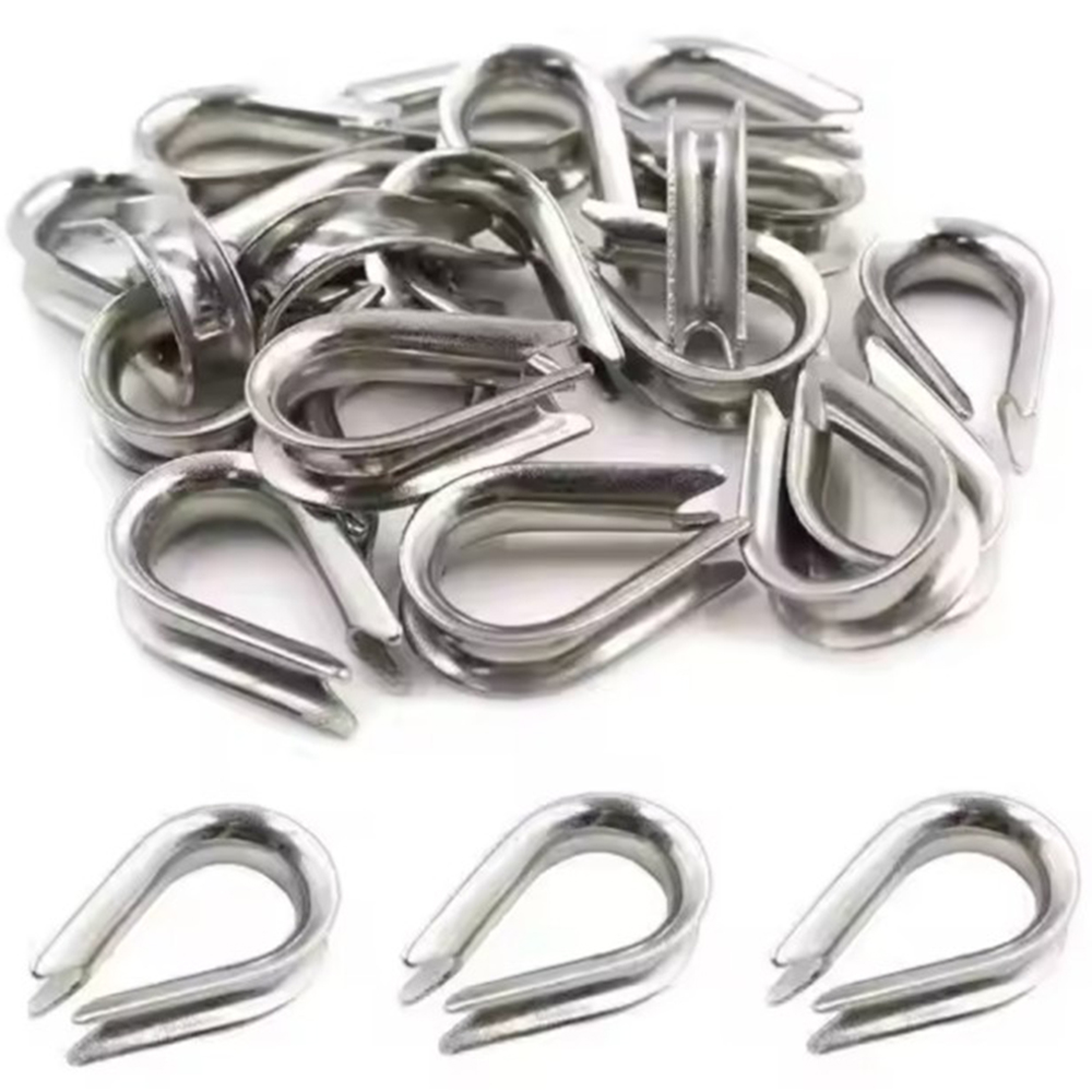 JIS Type Thimble Heavy Duty Multi-Specification Thimble Rigging High Strength Stainless Steel Wire Rope Thimble
