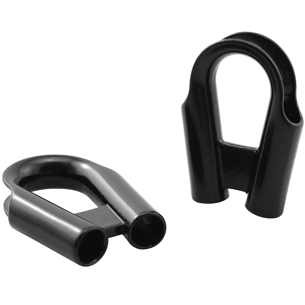 Stainless Steel Wire Rope Tube Thimble Black Rope Tubular Thimbles With Gusset