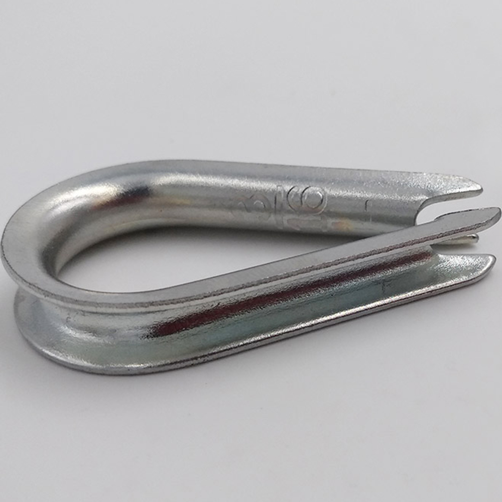 U.S. Type 1/8" G411 Standard Cable Thimble Galvanized Carbon Steel Wire Rope Thimble