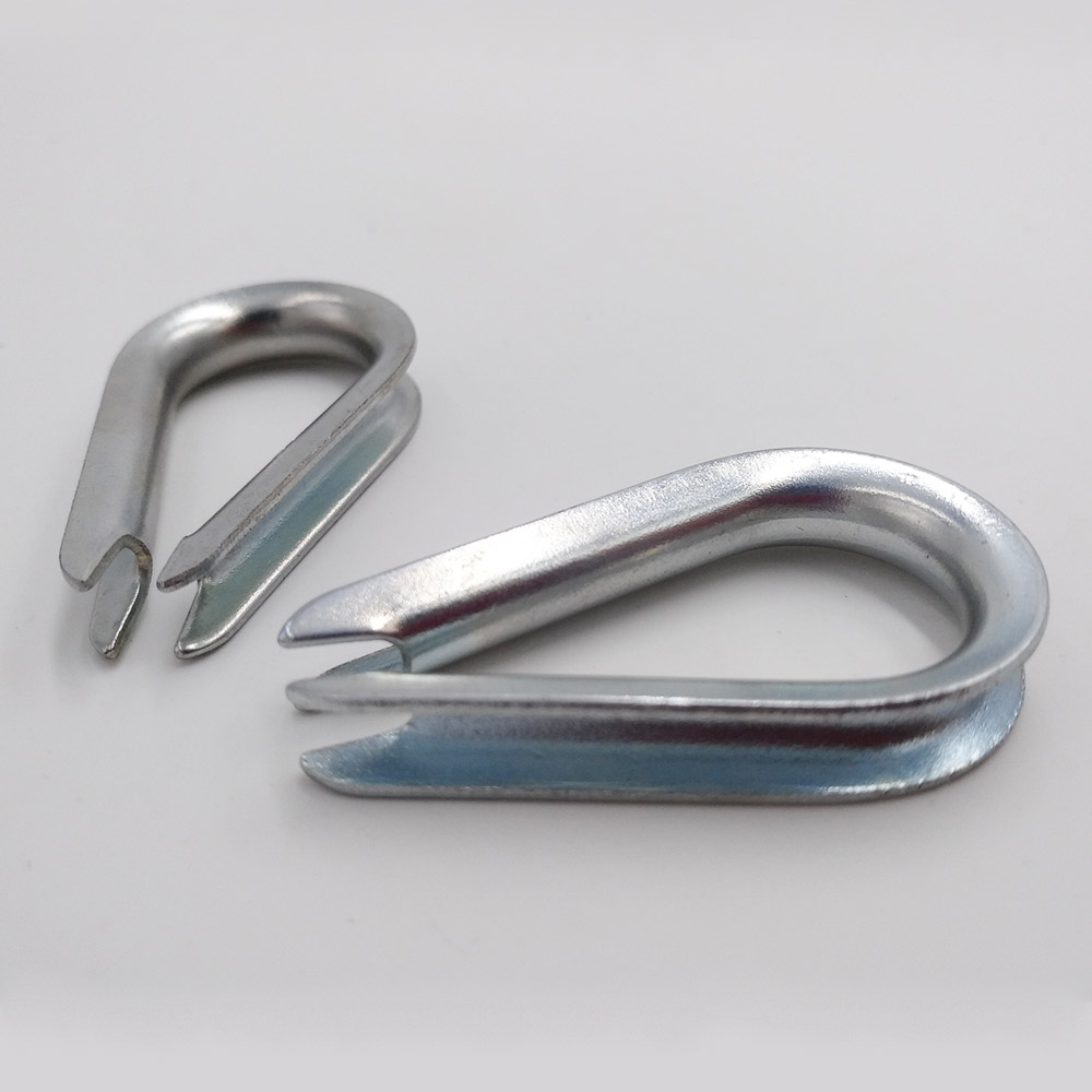 Zinc Plated Wire Rope Thimble Rigging Hardware G411 Galvanized Us Type Thimble Cable Wire Accessories