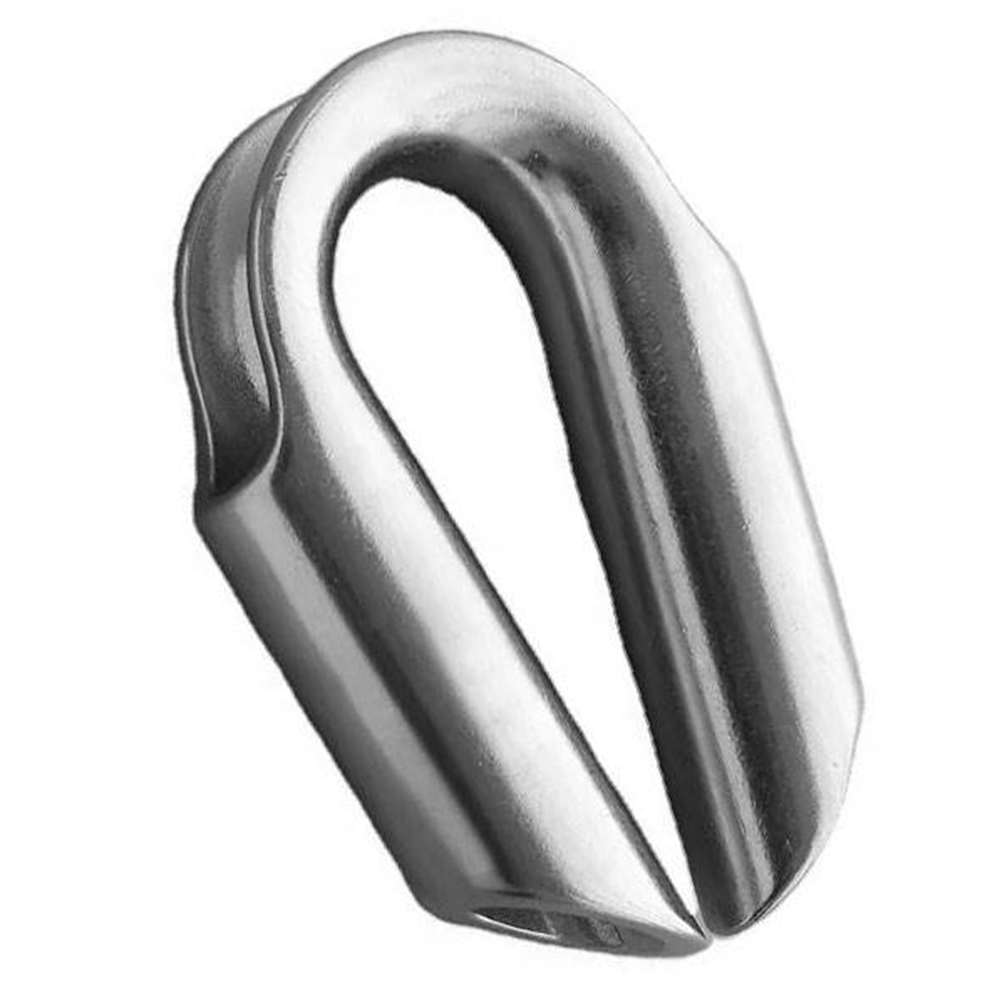 304 316 Stainless Steel Wire Rope Tube Thimble Marine Hardware Fastening Rigging Thimble