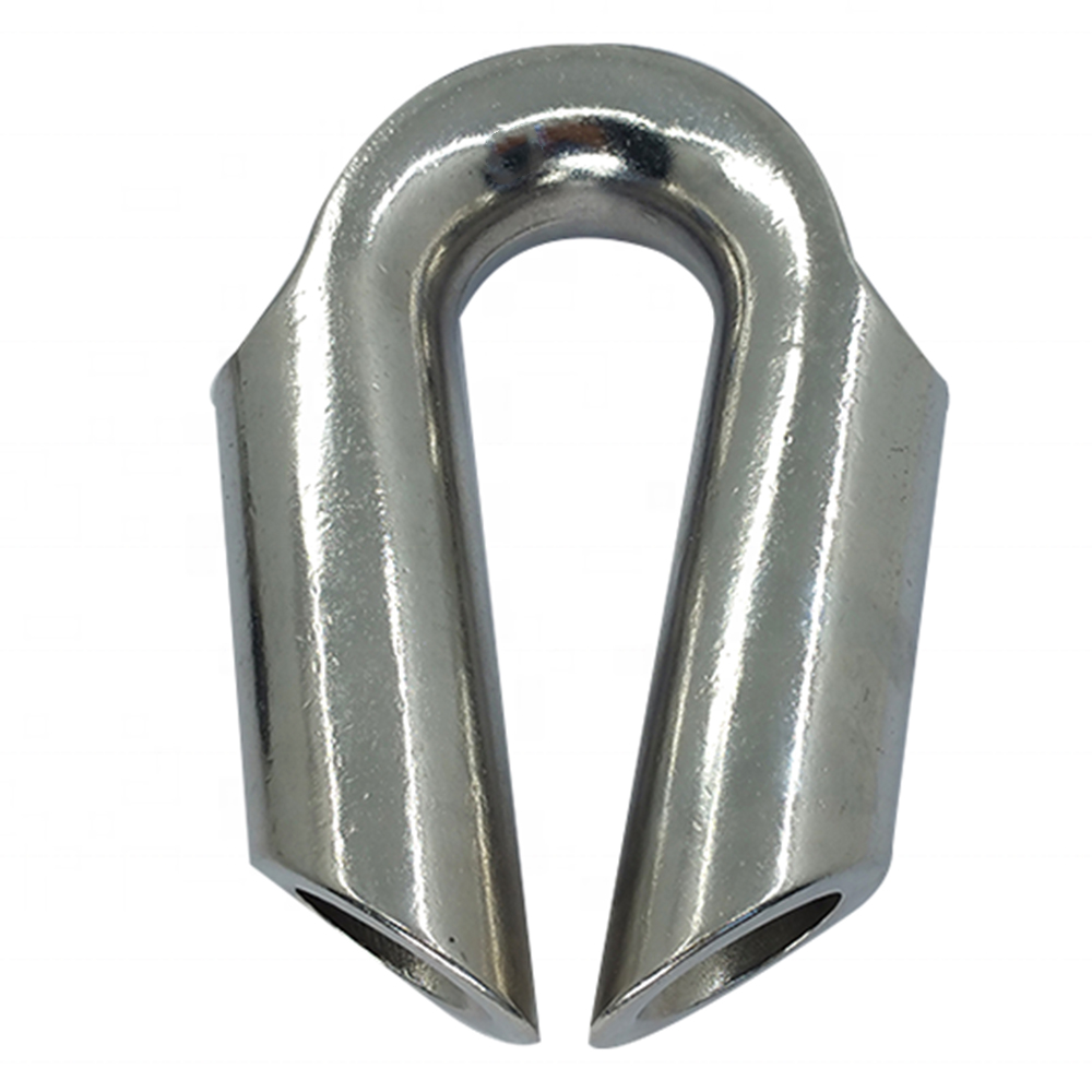 Stainless Steel AISI304/316 Tube Type Thimble Wire Rope Accessories Cable Thimble Rigging Tubular Thimble